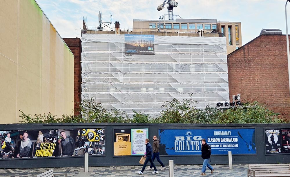 Scaffolding Renfrew Street Glasgow